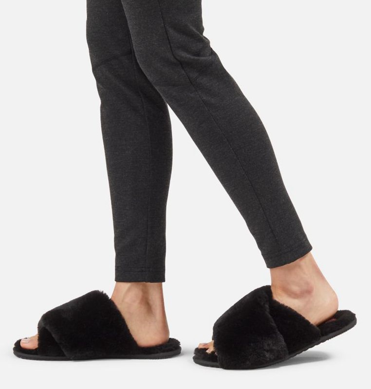 Womens Slippers Black - Sorel Go™ - Mail Run - 036517-PXF